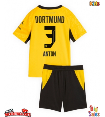 Borussia Dortmund Waldemar Anton #3 Replica Home Stadium Kit for Kids 2026-27 Short Sleeve (+ pants)